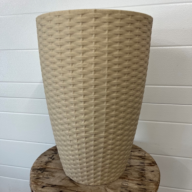 JAPI Rattan Conic Planter - Medium Sand