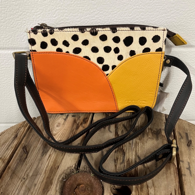 Meredith Crossbody Bag - Orange & Red