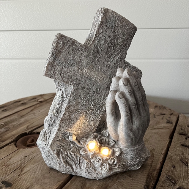 Praying Hands Cross