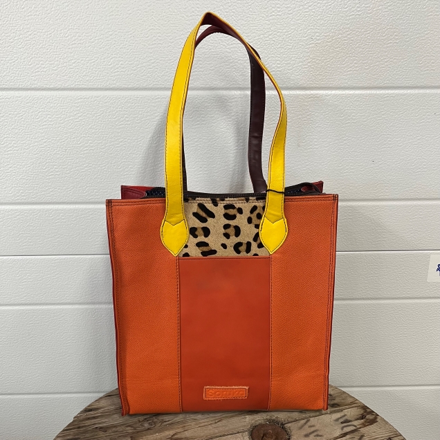 Giselle Shoulder Bag - Orange & Red