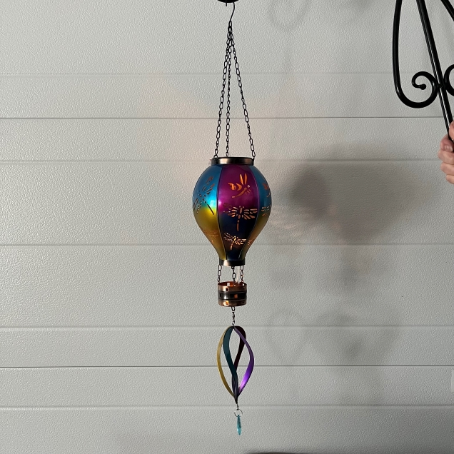 Solar Hot Air Balloon Spinner - Dragonfly