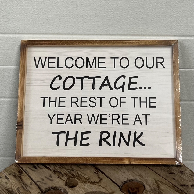 Welcome To Our Cottage... Sign